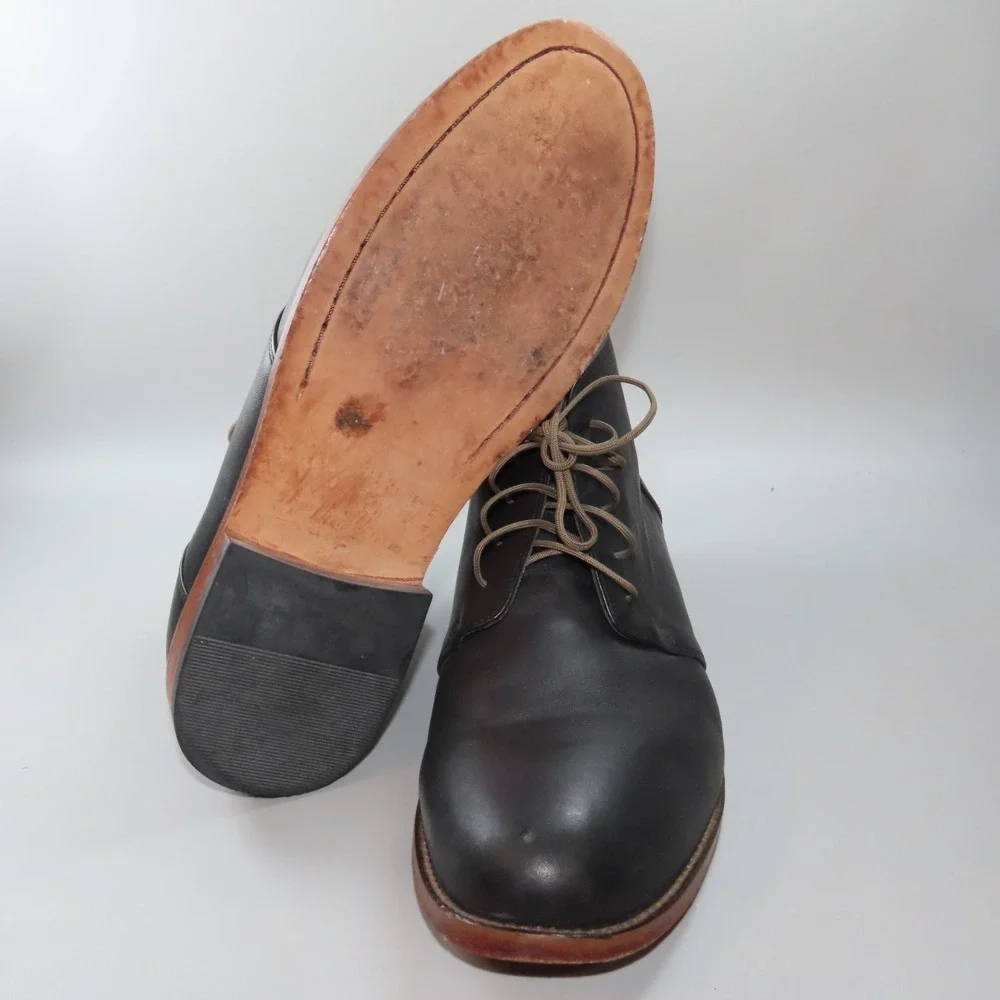 Nisolo Everyday Chukka Boot Black Leather Mens 8.5 Casual‎ Outdoors Made In Peru
